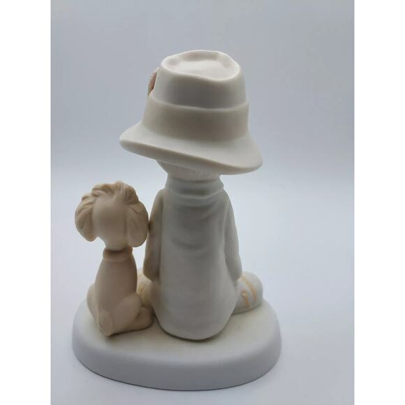 PRECIOUS MOMENTS "To a Special Dad" figurine, 1980, #E-5212, Trumpet Box card - Picture 3 of 8
